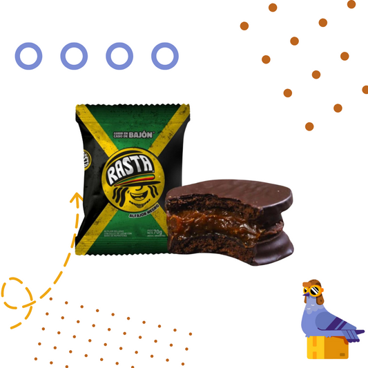 Rasta Alfajor - Chocolate - x 6 Unidades