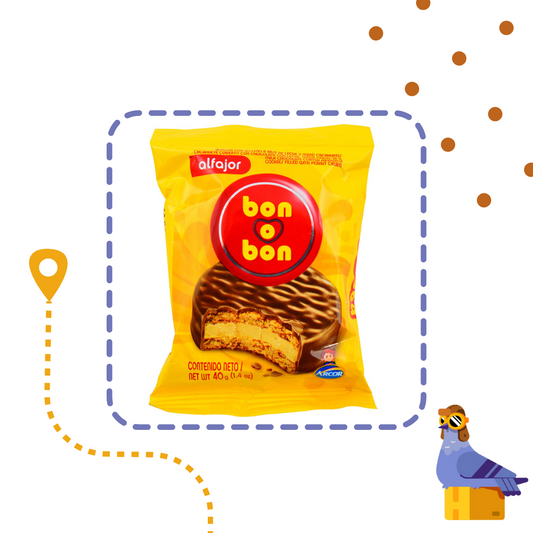 Bon o Bon Negro Alfajor - Simple - x 6 Unidades