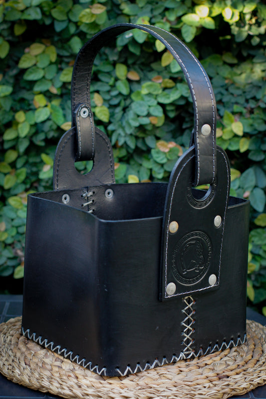 Bolso Matero - Cuero Premium - Negro