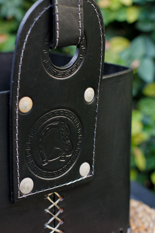 Bolso Matero - Cuero Premium - Negro