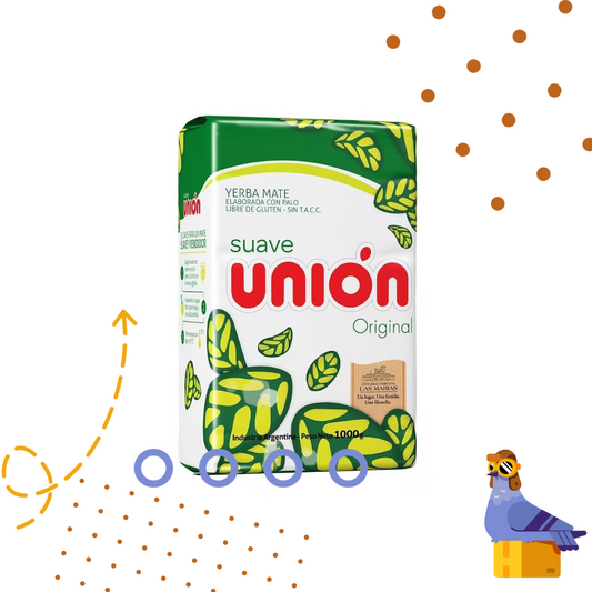Unión Suave Original Yerba Mate - 1 KG - Gluten Free