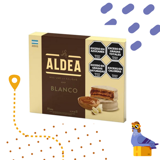 La Aldea Alfajor - Chocolate Blanco- x 12 Unidades
