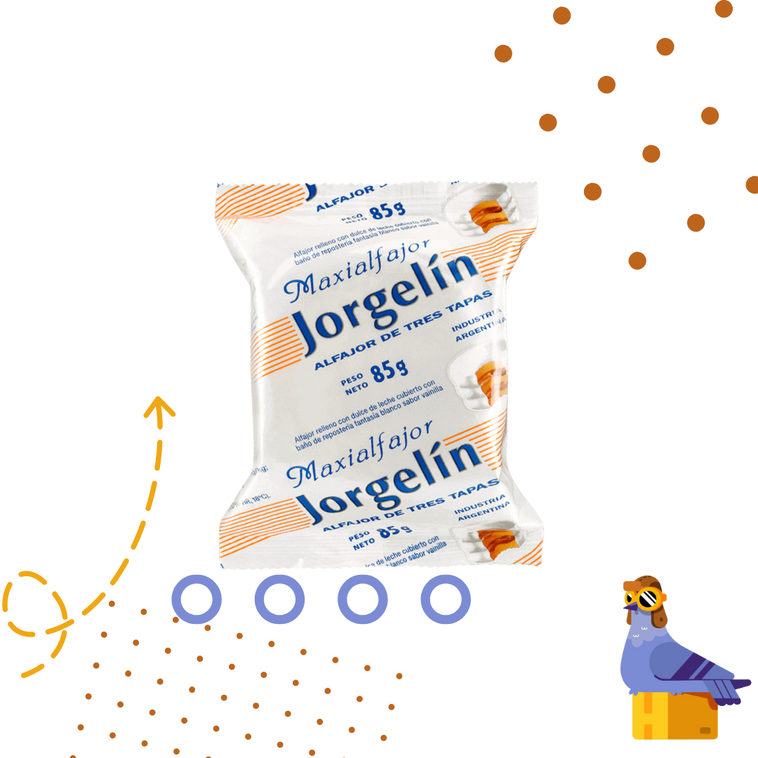 Jorgelin Alfajor - Blanco - x 6 Unidades