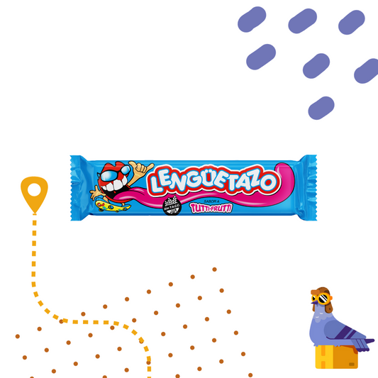 Lengüetazo Caramelo masticable - Tutti Frutti - x 10 Unidades - Gluten Free