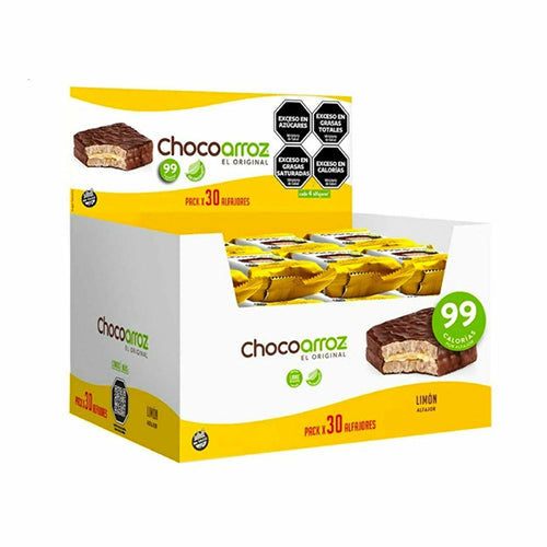 Chocoarroz - Alfajor de arroz integral sin gluten Limon x 30