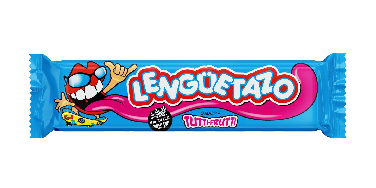 Lengüetazo Caramelo masticable - Tutti Frutti - x 32 Unidades - Gluten Free