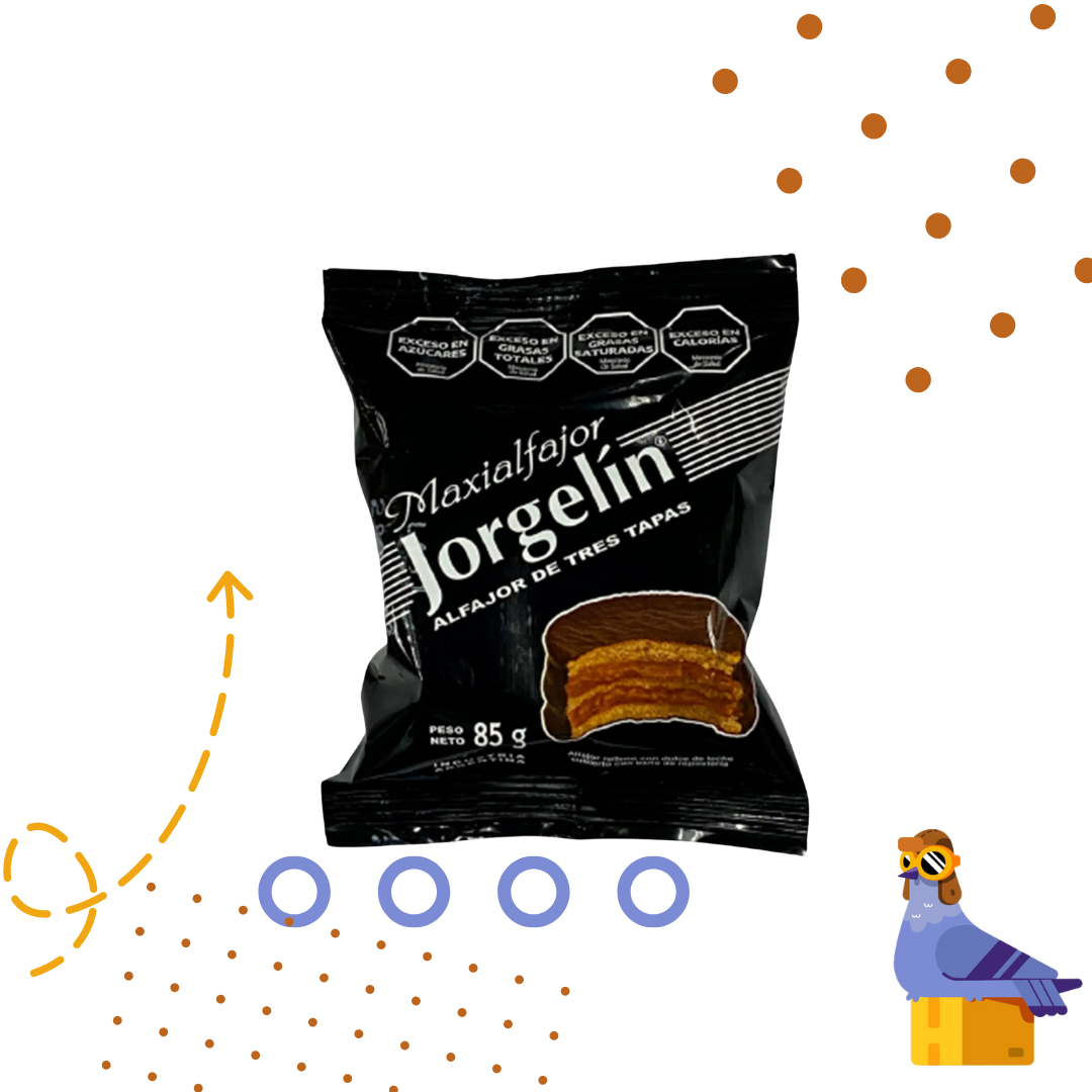 Jorgelin Alfajor - Negro - x 6 Unidades