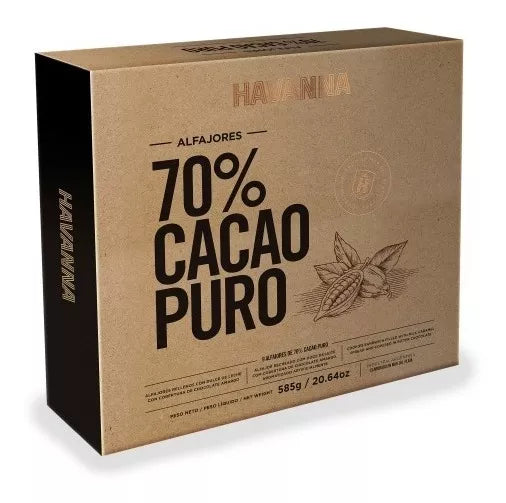 Havanna Alfajor - %70 Cacao - x 9 Unidades