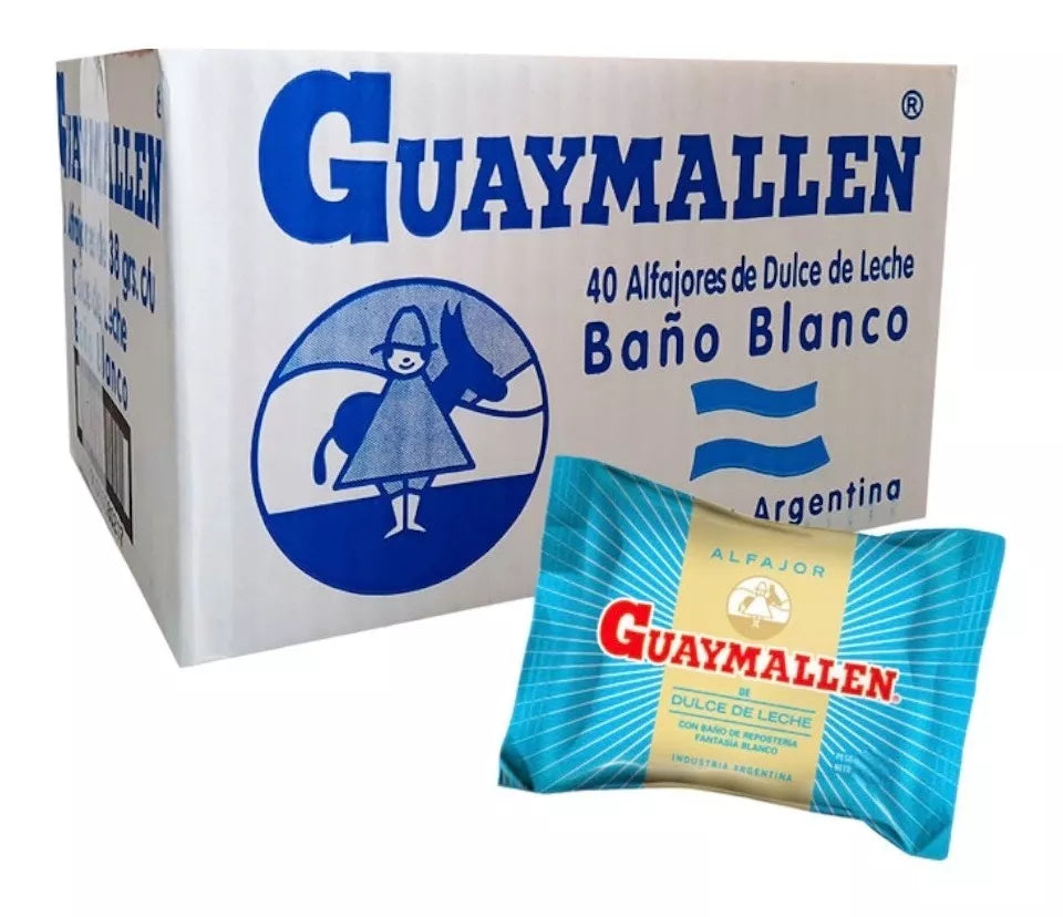 Guaymallen Alfajor - Blanco - x 40 Unidades