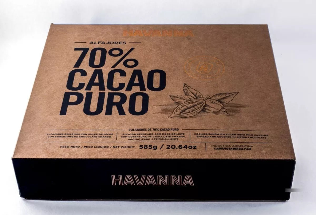 Havanna Alfajor - %70 Cacao - x 9 Unidades