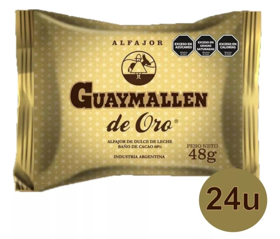 Guaymallen Alfajor - Oro Negro - x 24 u.