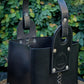 Bolso Matero - Cuero Premium - Negro