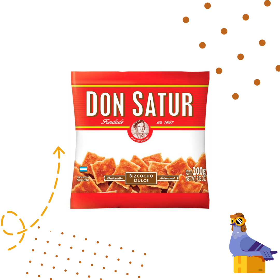 Don Satur Bizcochito - Agridulce - Pack x 3 Unidades