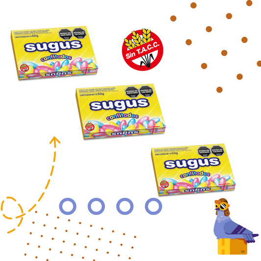 Sugus caramelos confitados - x3