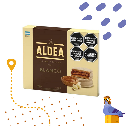 La Aldea Alfajor - Chocolate Blanco-  x 12 Unidades