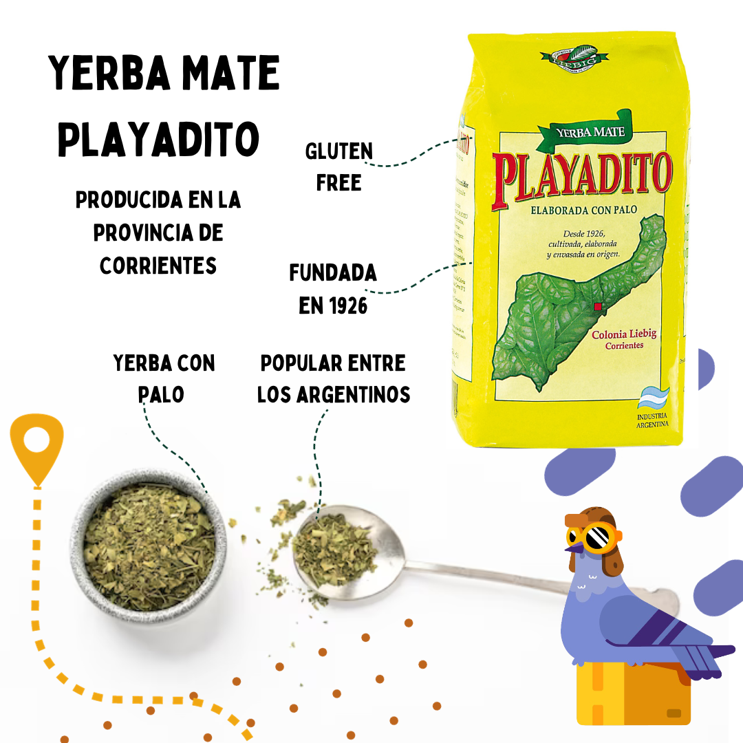 Playadito Yerba mate tea - 500 Gr DELUXE