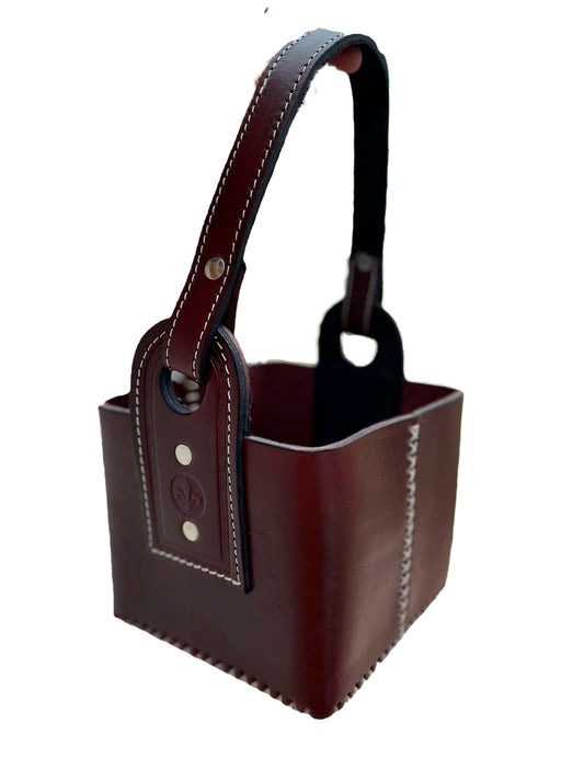 Bolso Matero - Cuero Premium - Marron Oscuro