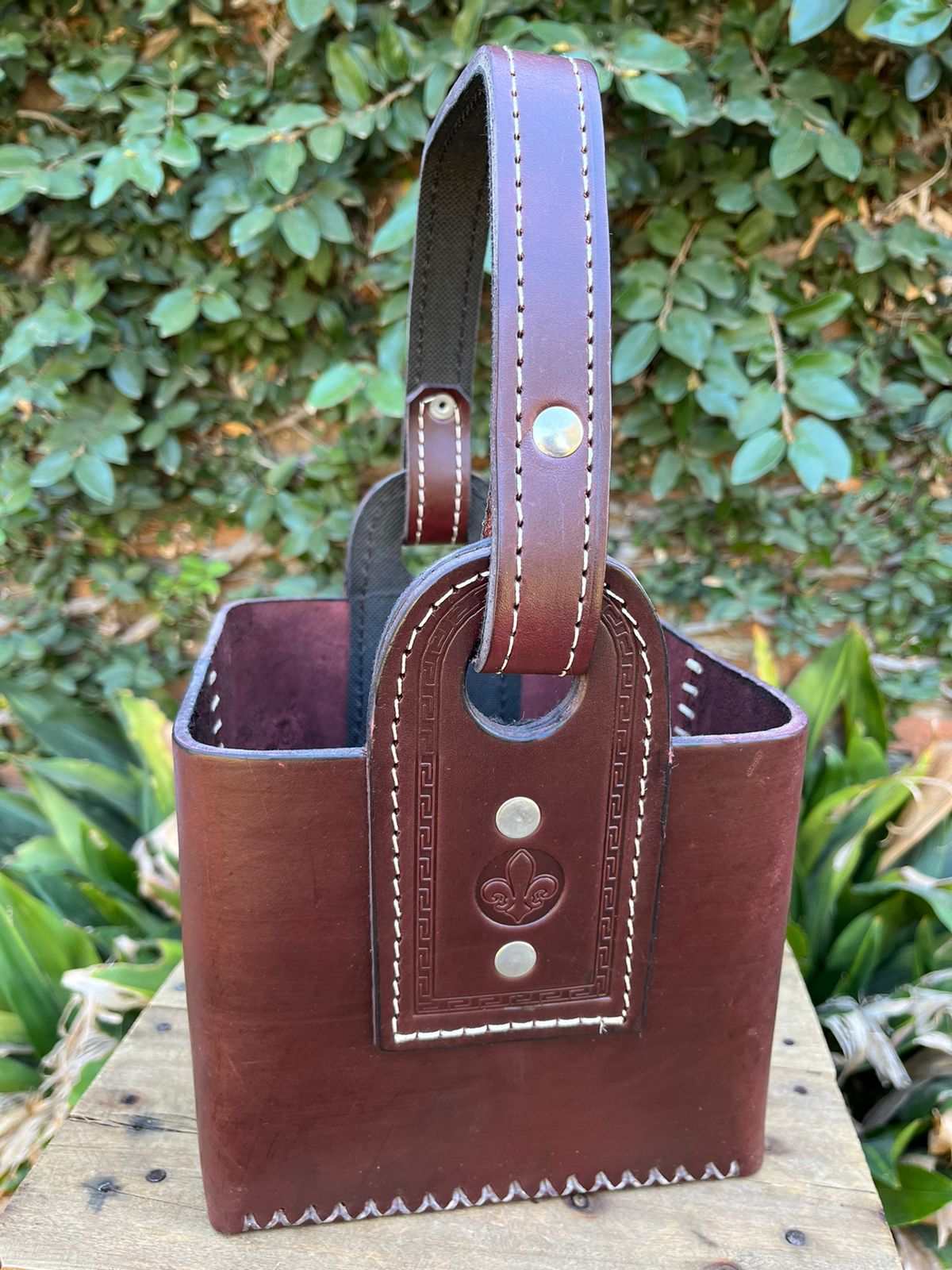 Bolso Matero - Cuero Premium - Marron Oscuro